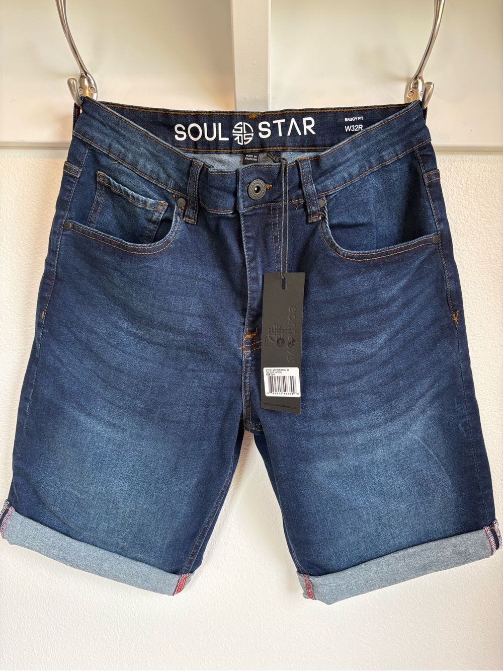 Soul Star Brixton 26 Men’s Baggy Fit Jeans W32R Indigo NWT